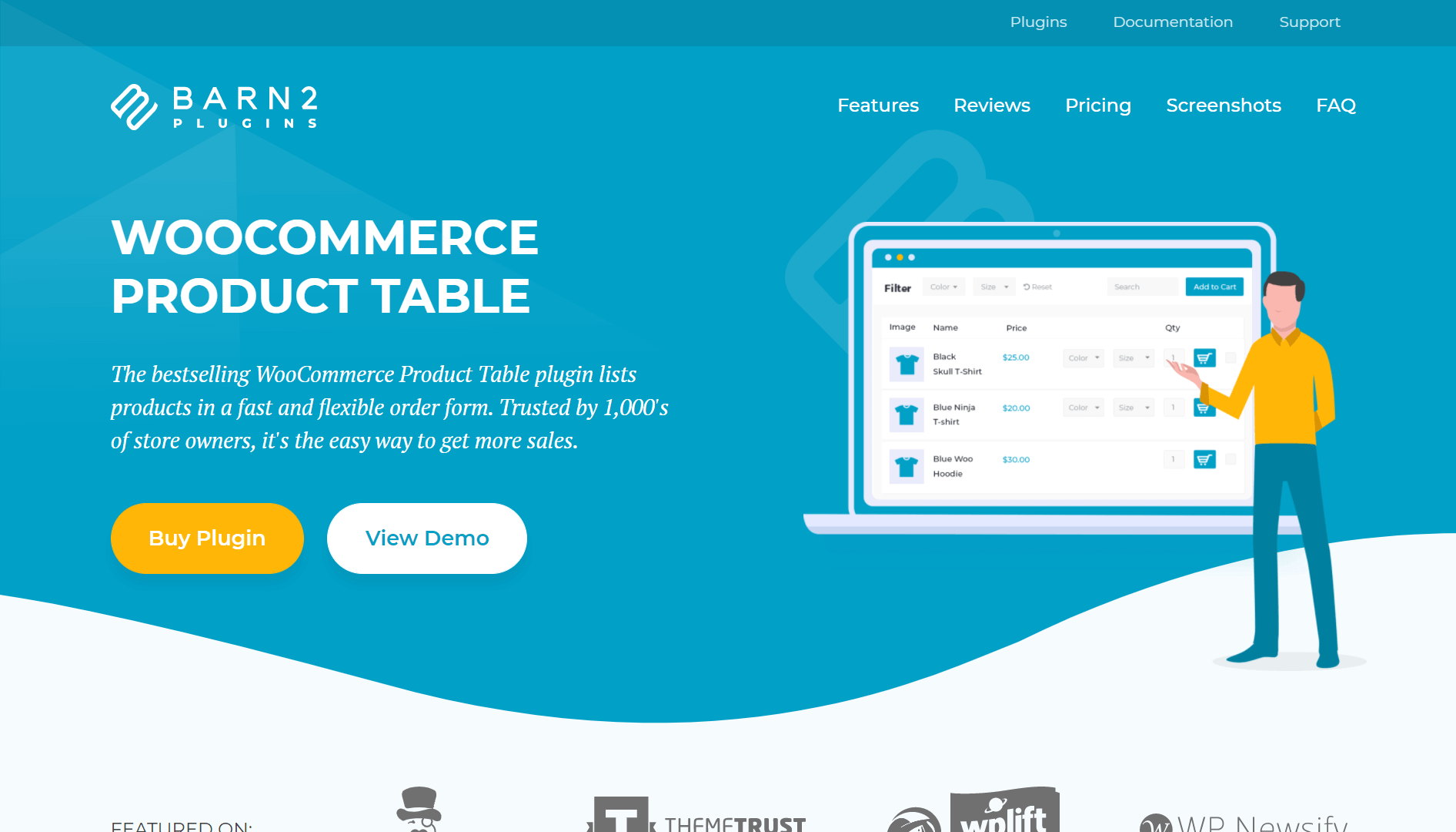 woocommerce product table