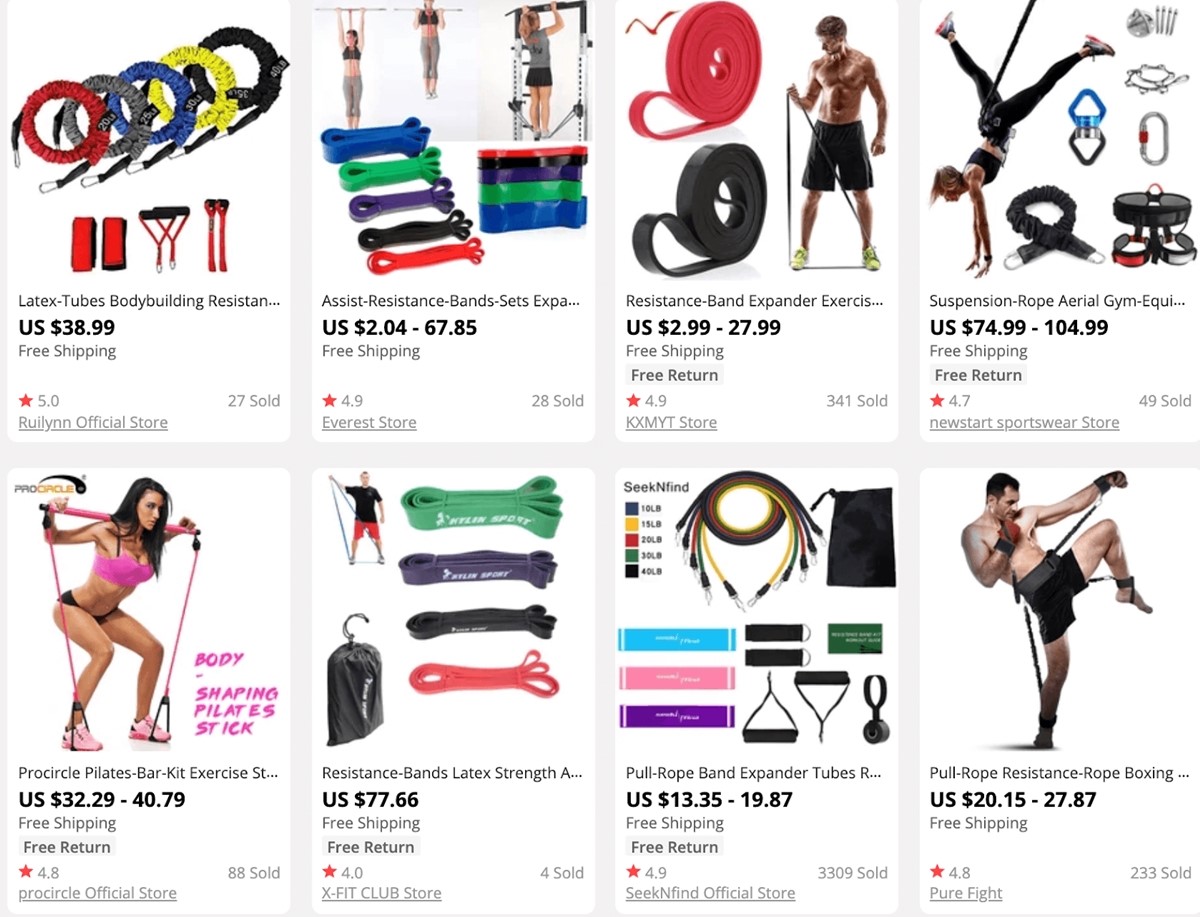 Best Niches for dropshipping: Workout Gear