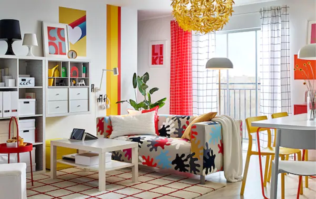 Classic IKEA furniture with graphic twist