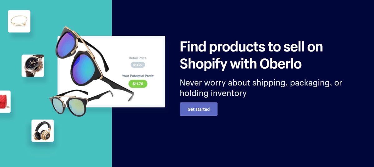 Apps to Automate dropshipping in Shopify: Oberlo