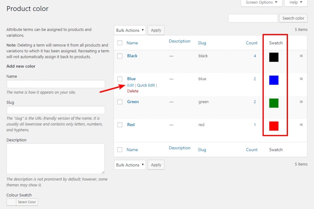 Step 3: Create attribute variations