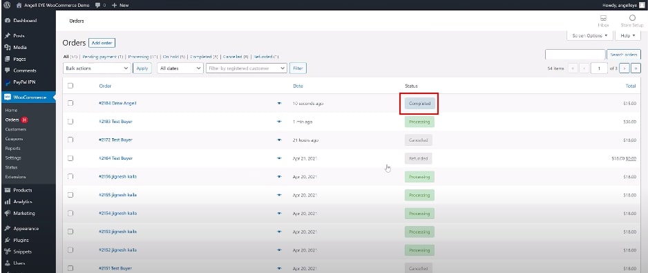 Step 3: Auto change the pending payment status using plugin