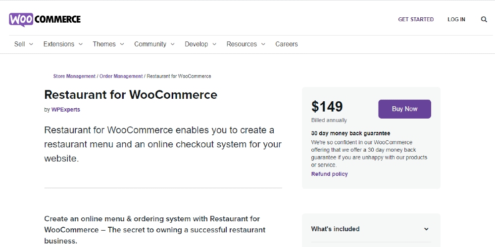 Restaurant for WooCommerce screenshot
