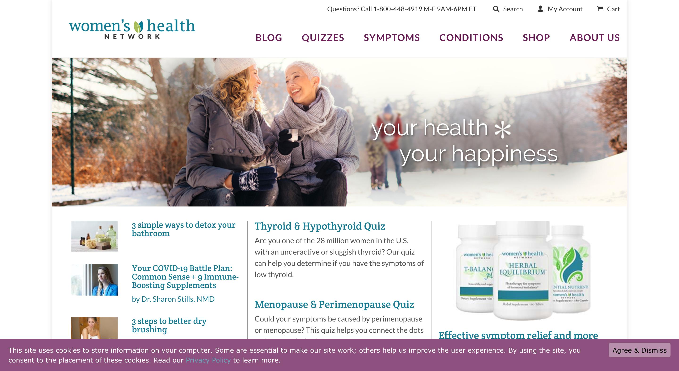 The Women’s Health Network Interactive marketing examples