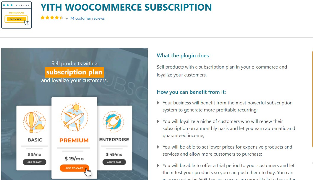 YITH WooCommerce Subscription