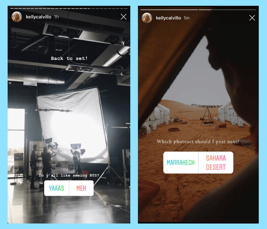 Use Instagram Stories Polls to learn more about your followers