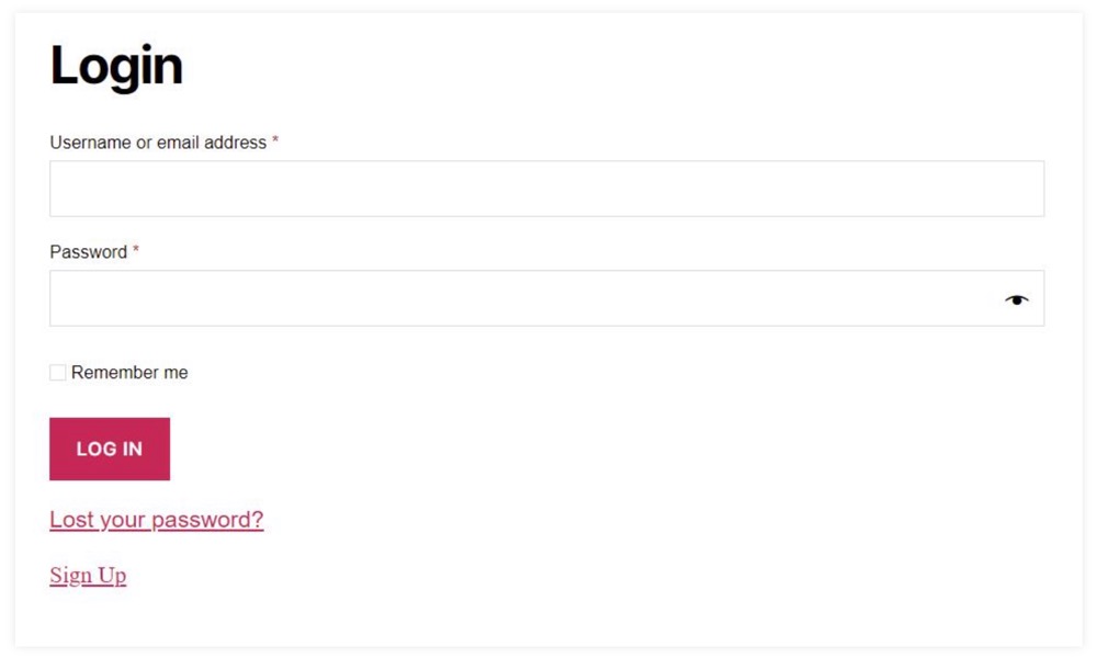 Separate Login and registration