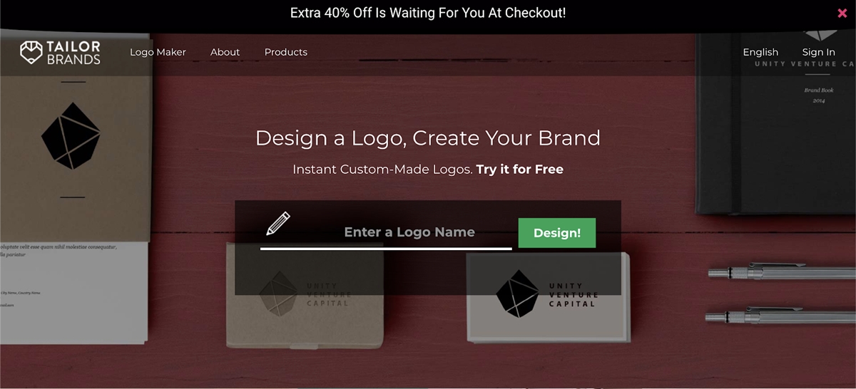 Shopify logo maker - TailorBrands