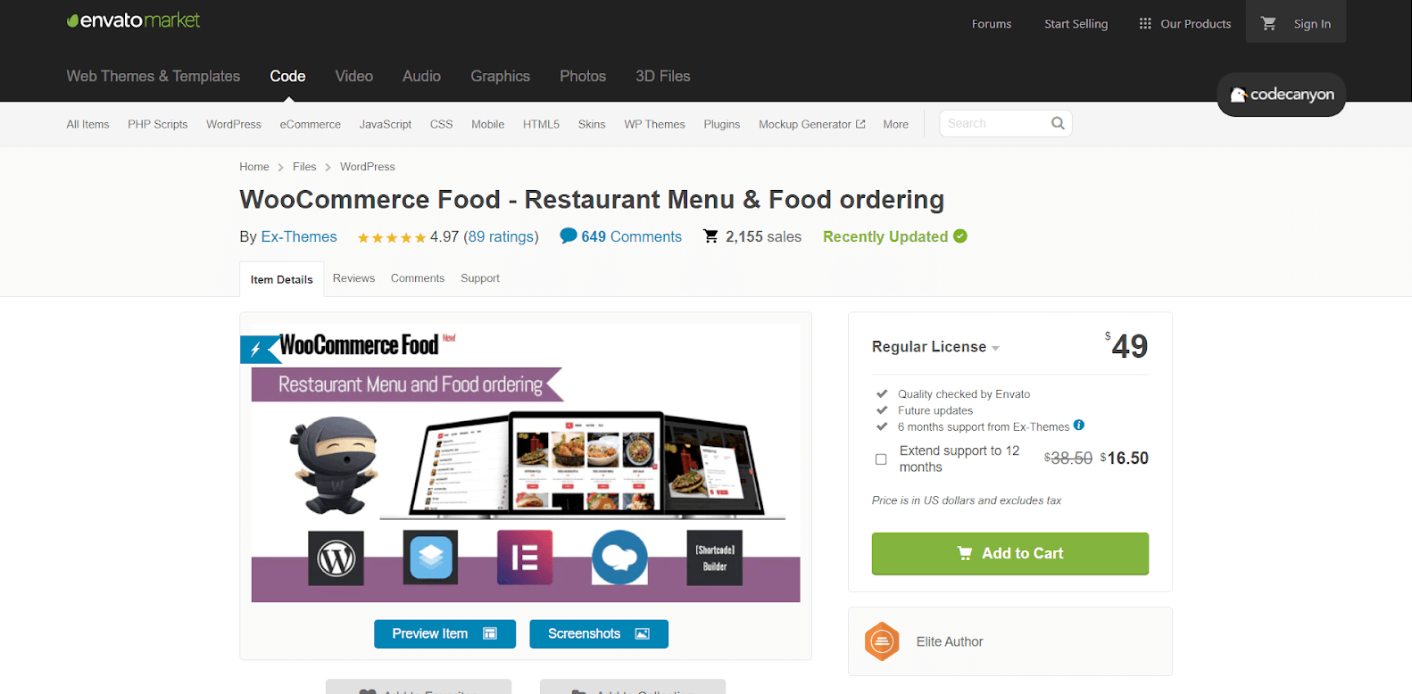 WooCommerce Food