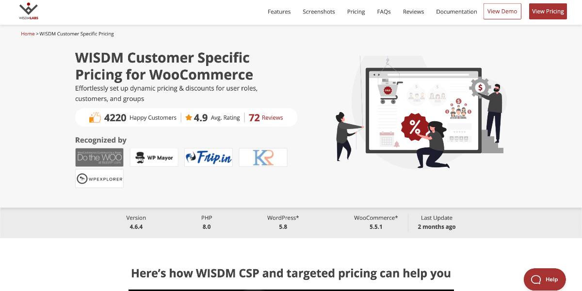  WISDM Customer Specific Pricing