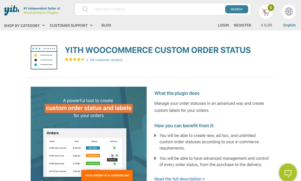 YITH WooCommerce Custom Order Status