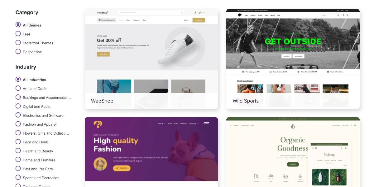 WooCommerce Themes