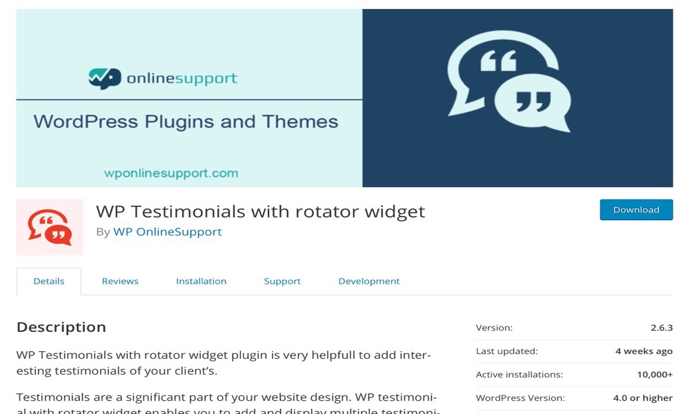 Testimonials Widget