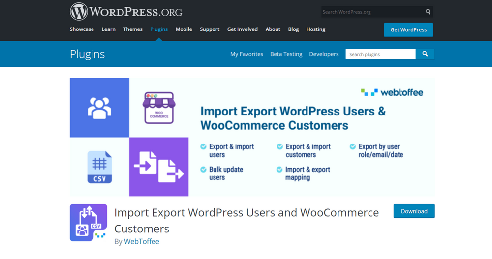 WordPress Users & WooCommerce Customers Import Export Plugin