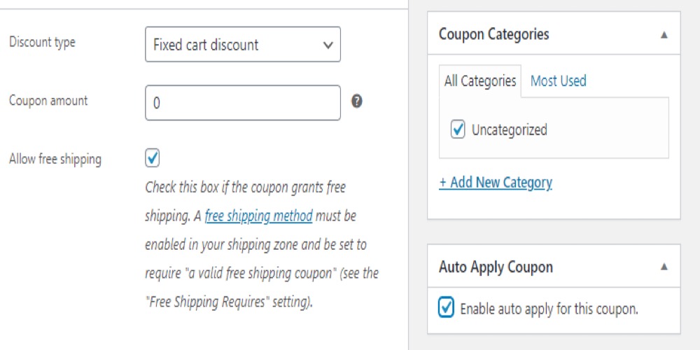 Make a new coupon and configure it to automatically apply