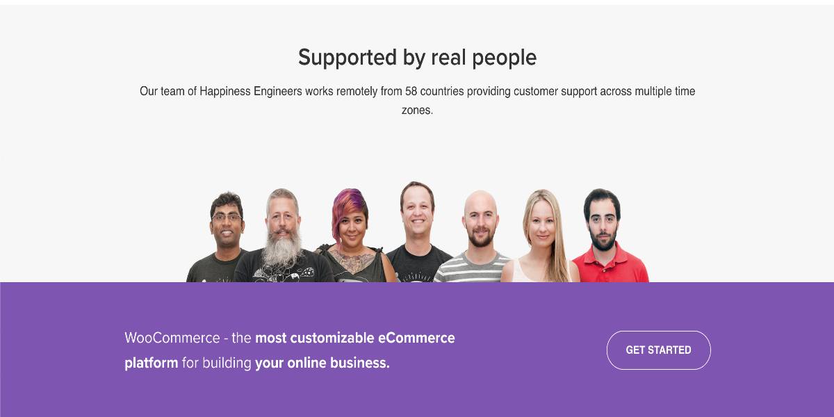 WooCommerce supporting team