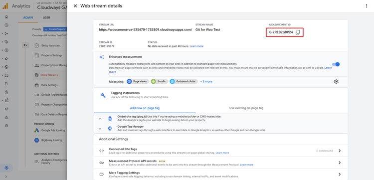 Step 2: Add your Google Analytics ID