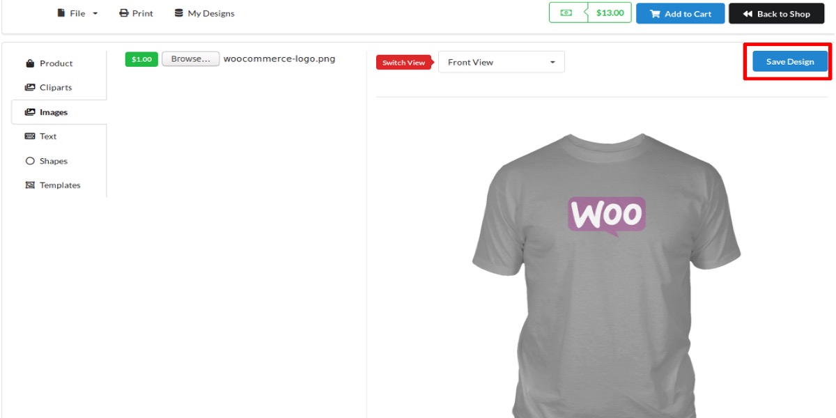How Product designer in WooCommerce works