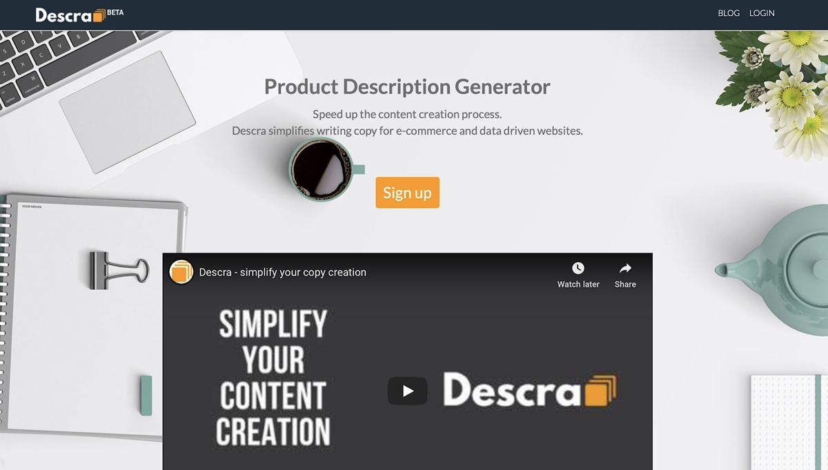 Descra - Product description generator