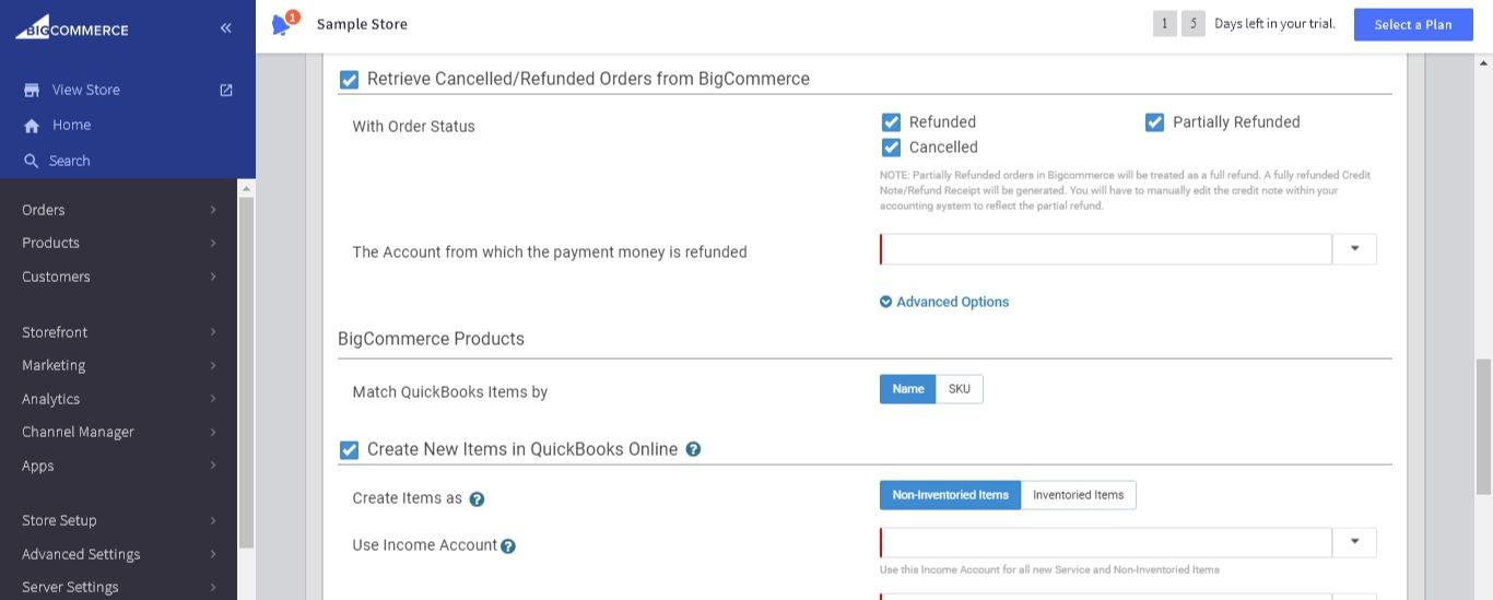 bigcommerce quickbooks integration