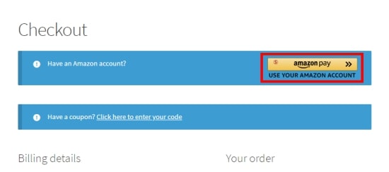 WooCommerce checkout page