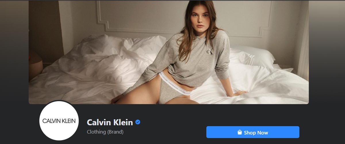 Calvin Klein social media