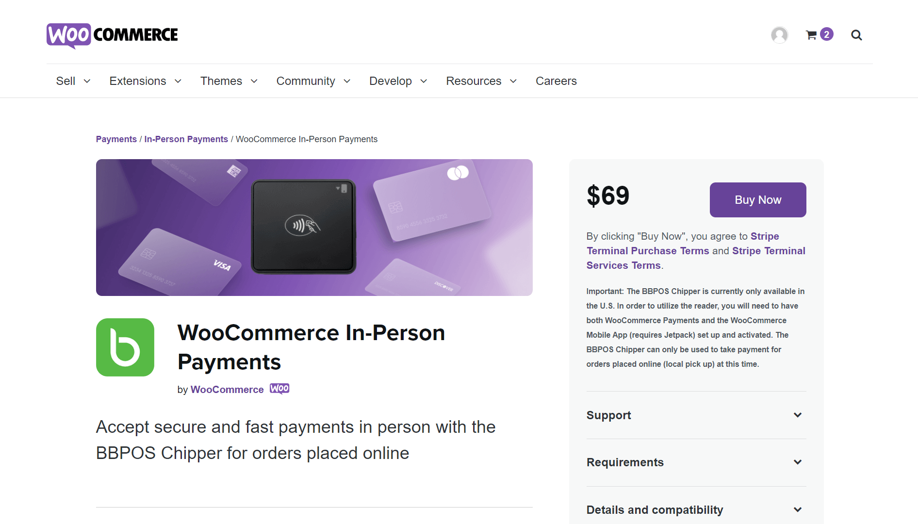 woocommerce in-person payment