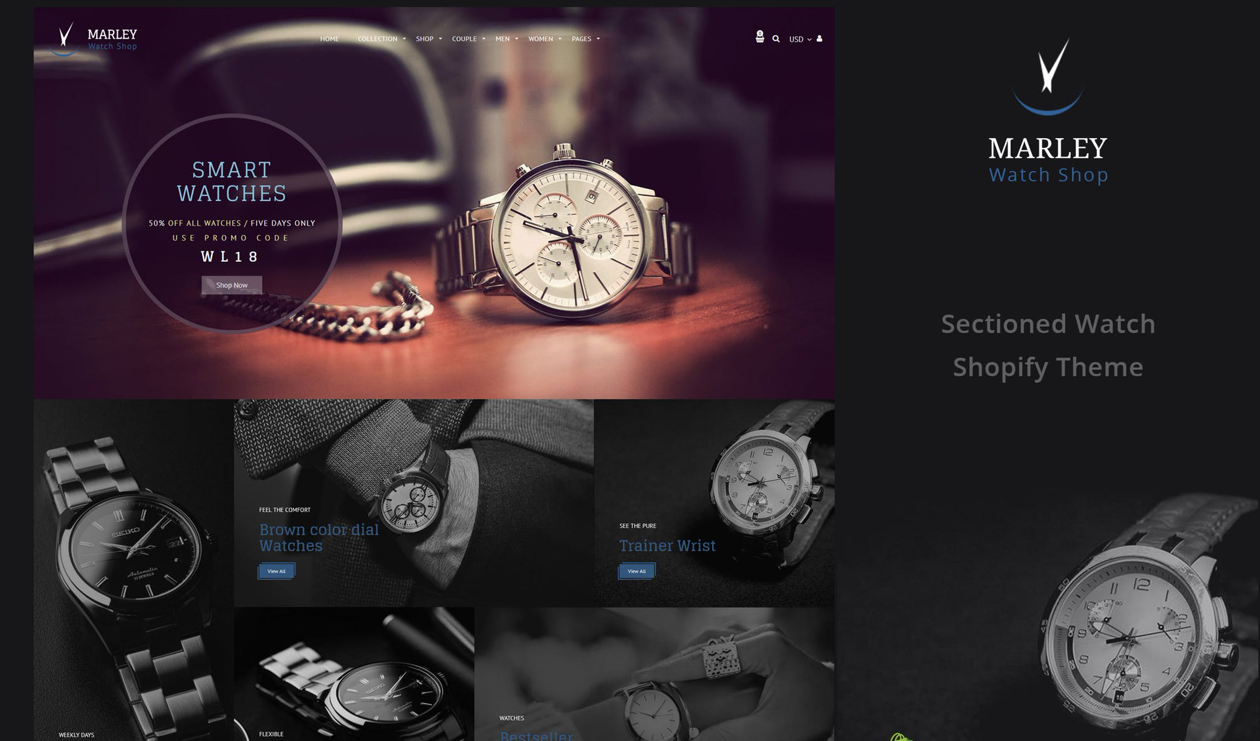 best shopify mobile responsive theme: Marley theme