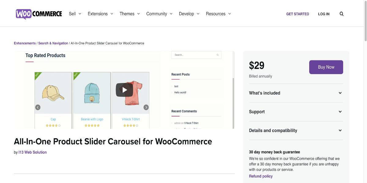 All-In-One Product Slider Carousel for WooCommerce