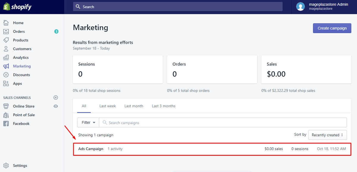 How to view marketing activity reports 2