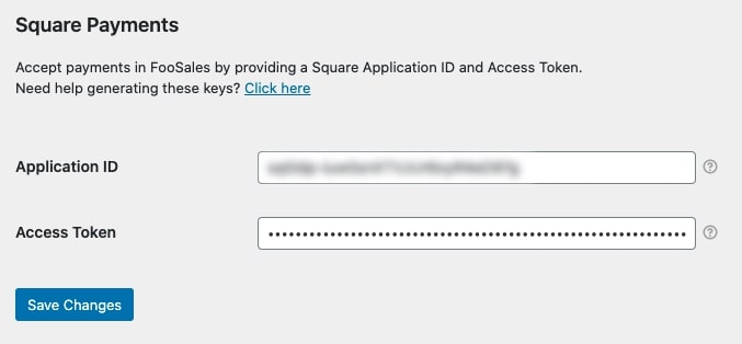 Paste in the missing fields