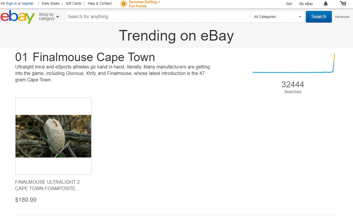 find what to sell online with eBay Trending