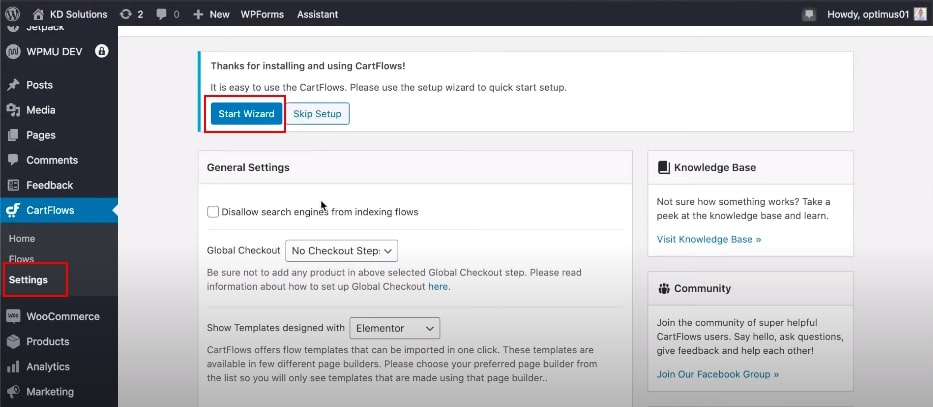 Step 2: Display checkout field