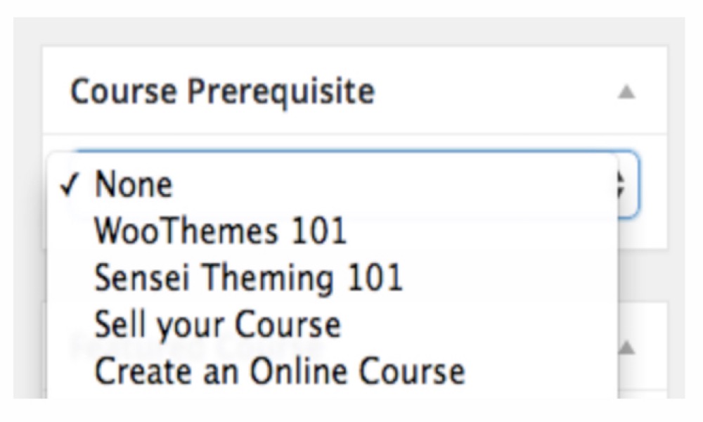 Prerequisites for the course and the featured image