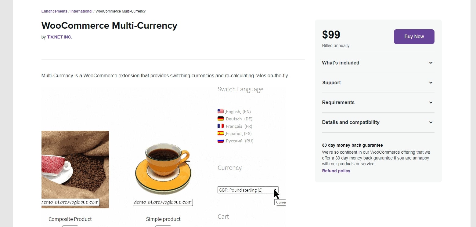 WooCommerce Multi Currency