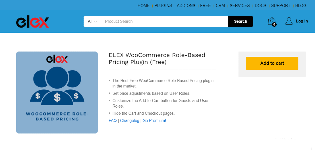 ELEX WooCommerce Role-Based Pricing Plugin screenshot