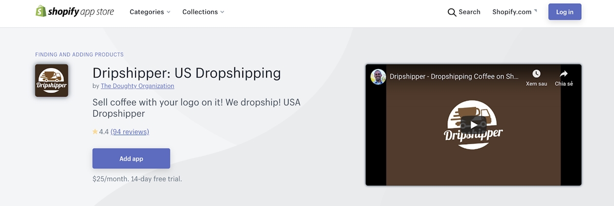 Best Shopify dropshipping apps - Dripshipper