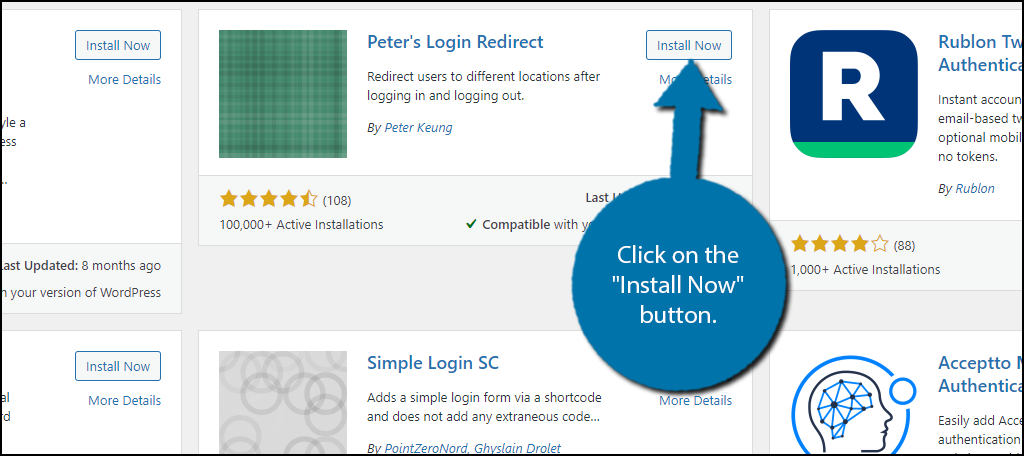 Install activate the plugin Peter’s Login Redirect