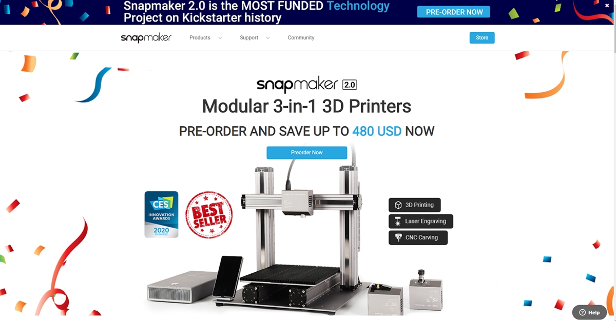 Snapmaker 3D Printer 2.0