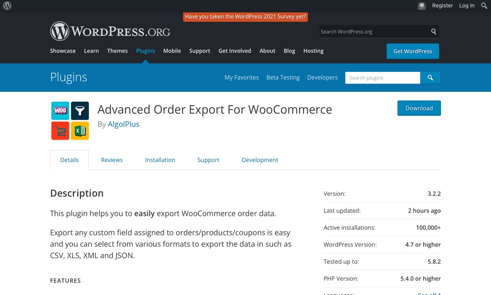 Advanced Orders Export For WooCommerce