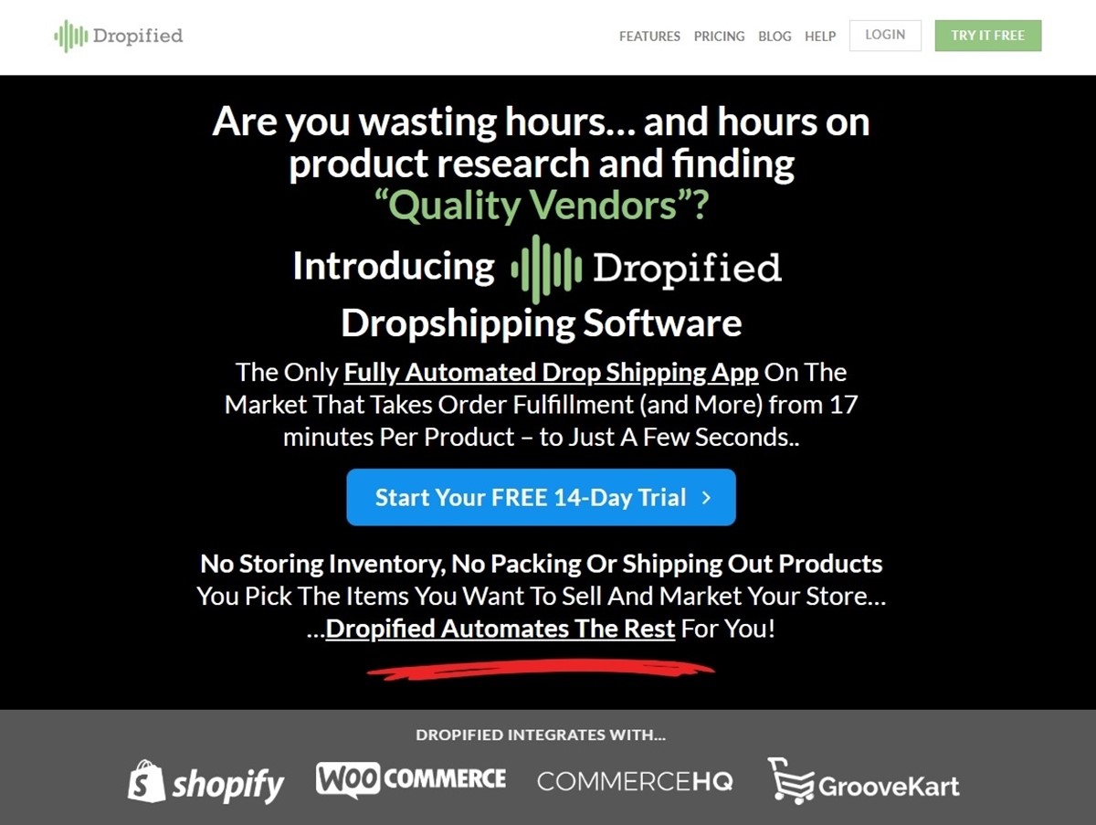 Dropified - Drop surfing tool