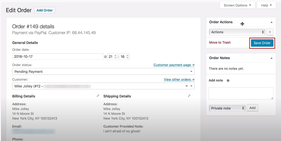 Step 2: Choose pending payment section