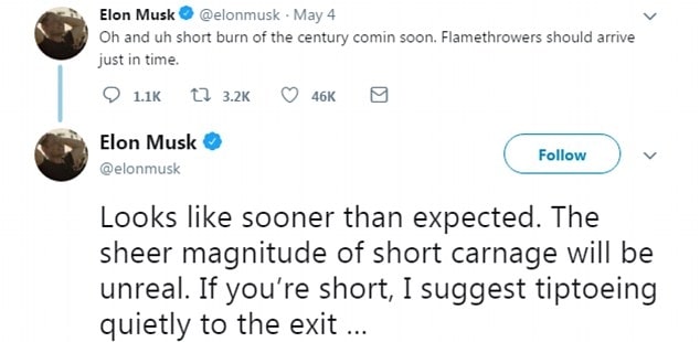 Los tuits cortos característicos de Elen Musk