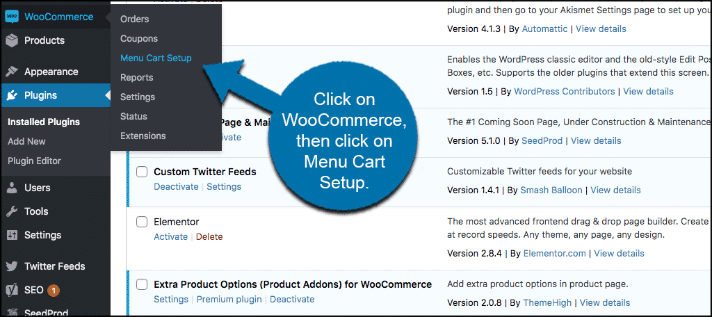 Add the cart icon to your WooCommerce menu bar