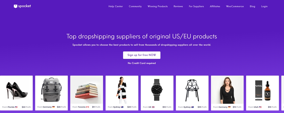 Dropshipping companies - Spocket