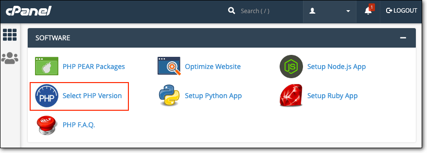 Use cPanel