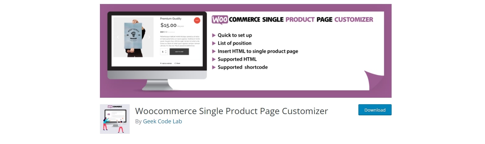 WooCommerce Single Product Page Customizer