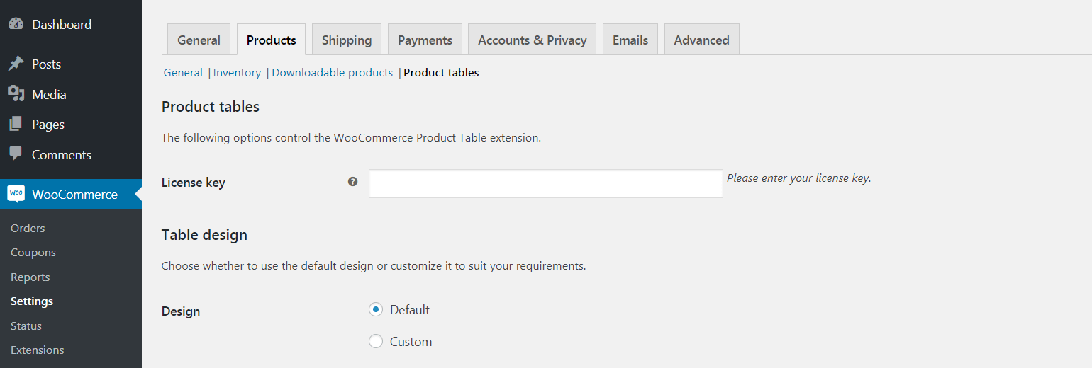 After you've fully activated the plugin, you can begin tweaking its parameters to construct your Woo product database.