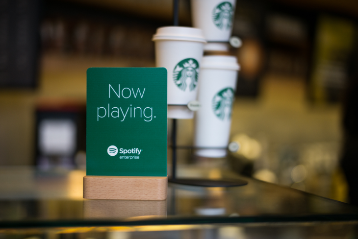 Starbuck and Spotify Co-branding