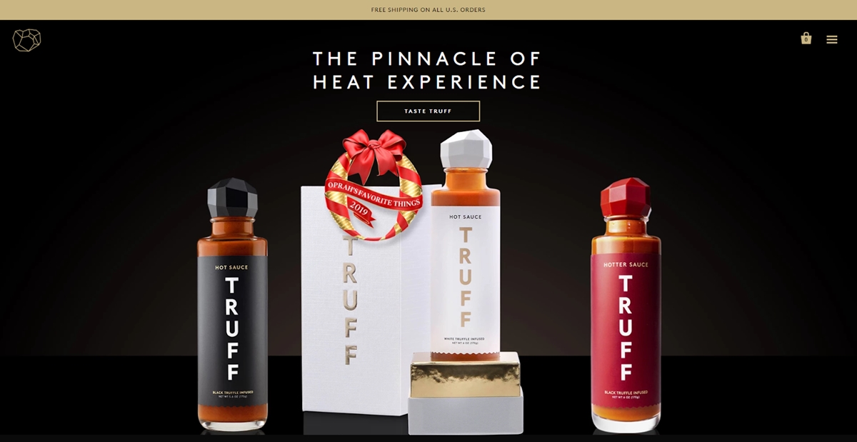 One-product Shopify store examples - Truff Hot Sauce